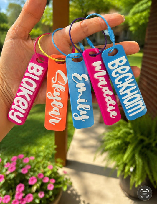 Keychains/Backpack Tags