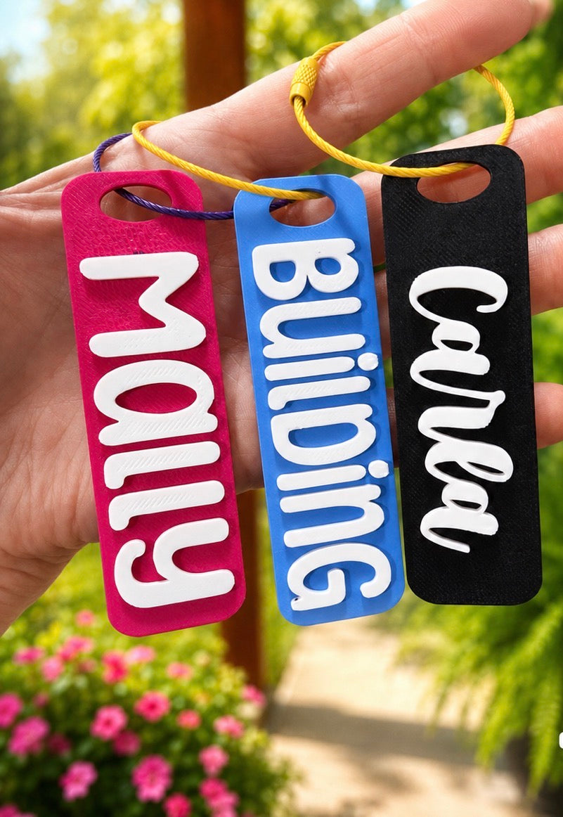 Keychains/Backpack Tags
