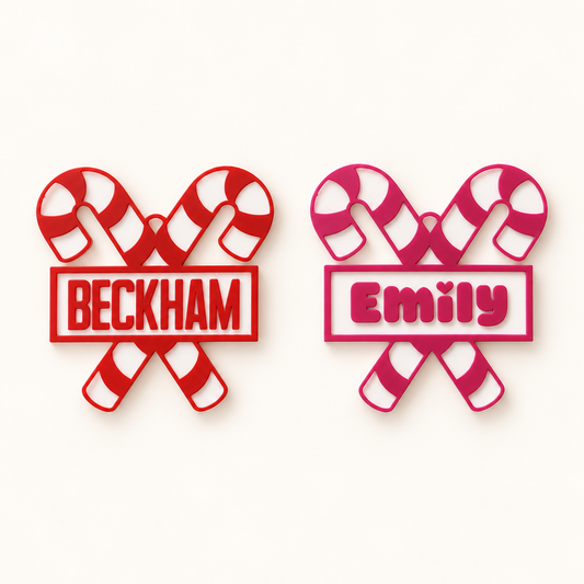Personalized Candy Cane Ornament 🎄