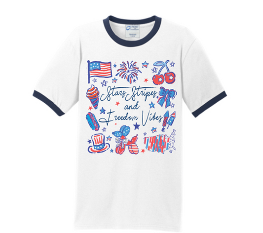 4th of July Ringer Tshirt